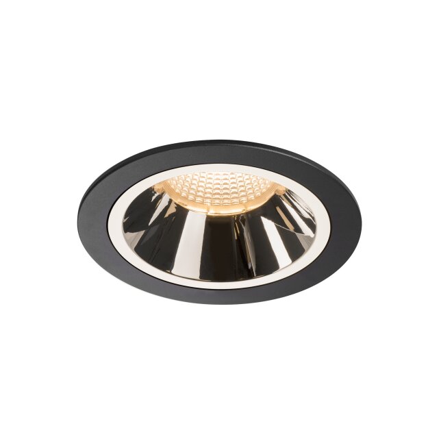 SLV 1003921 NUMINOS® DL L Indoor LED Deckeneinbauleuchte Schwarz/Chrom 2700K 55°