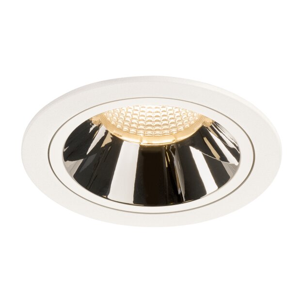 SLV 1003933 NUMINOS® DL L Indoor LED Deckeneinbauleuchte Weiß/Chrom 2700K 55°