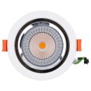 SLV 1003933 NUMINOS® DL L Indoor LED Deckeneinbauleuchte Weiß/Chrom 2700K 55°