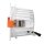 SLV 1003933 NUMINOS® DL L Indoor LED Deckeneinbauleuchte Weiß/Chrom 2700K 55°