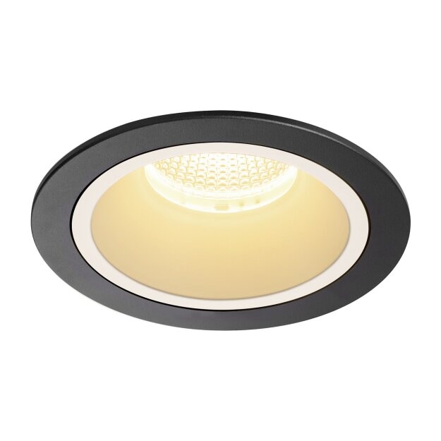 SLV 1003941 NUMINOS® DL L Indoor LED Deckeneinbauleuchte Schwarz/Weiß 3000K 40°