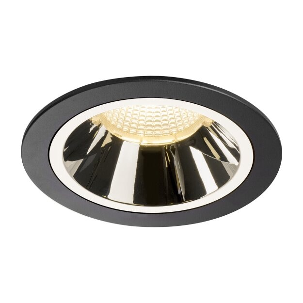 SLV 1003945 NUMINOS® DL L Indoor LED Deckeneinbauleuchte Schwarz/Chrom 3000K 55°