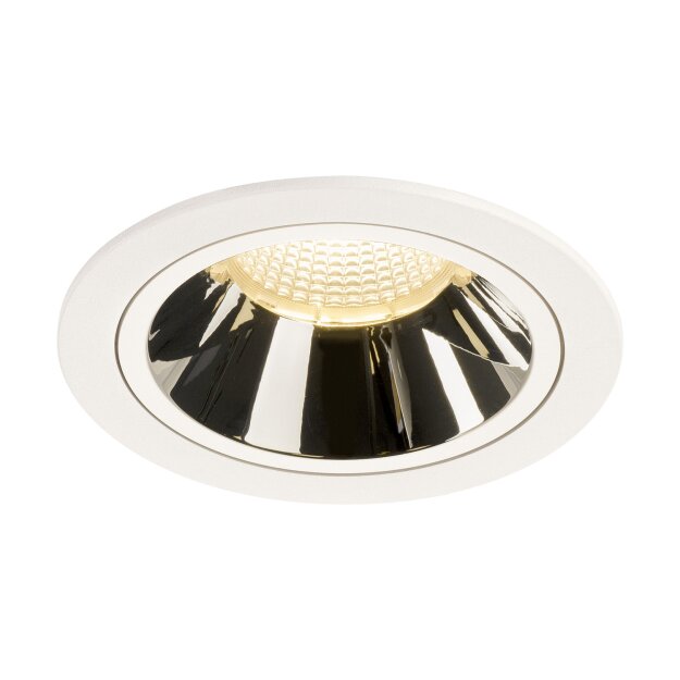 SLV 1003954 NUMINOS® DL L Indoor LED Deckeneinbauleuchte Weiß/Chrom 3000K 40°