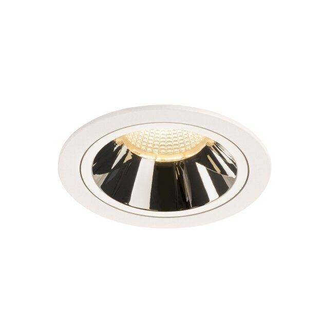 SLV 1003957 NUMINOS® DL L Indoor LED Deckeneinbauleuchte Weiß/Chrom 3000K 55°