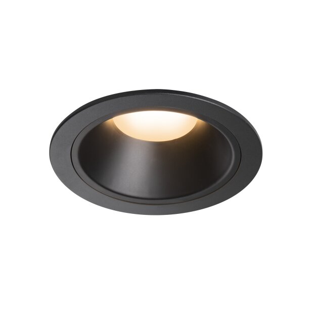 SLV 1003991 NUMINOS® DL XL Indoor LED Deckeneinbauleuchte Schwarz/Schwarz 2700K 55°