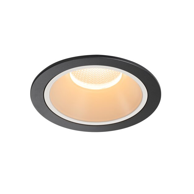 SLV 1003992 NUMINOS® DL XL Indoor LED Deckeneinbauleuchte Schwarz/Weiß 2700K 55°
