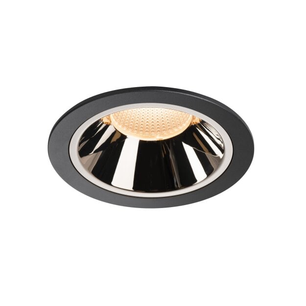 SLV 1003993 NUMINOS® DL XL Indoor LED Deckeneinbauleuchte Schwarz/Chrom 2700K 55°
