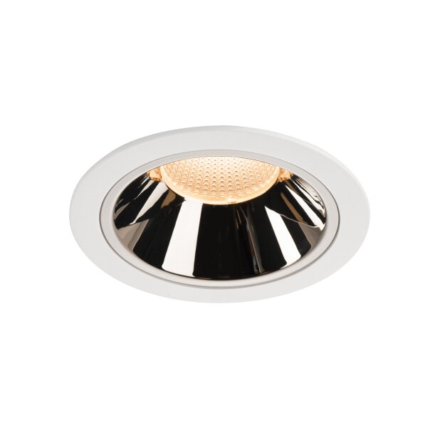 SLV 1003999 NUMINOS® DL XL Indoor LED Deckeneinbauleuchte Weiß/Chrom 2700K 20°