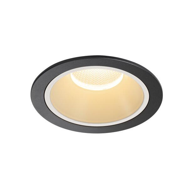 SLV 1004010 NUMINOS® DL XL Indoor LED Deckeneinbauleuchte Schwarz/Weiß 3000K 20°