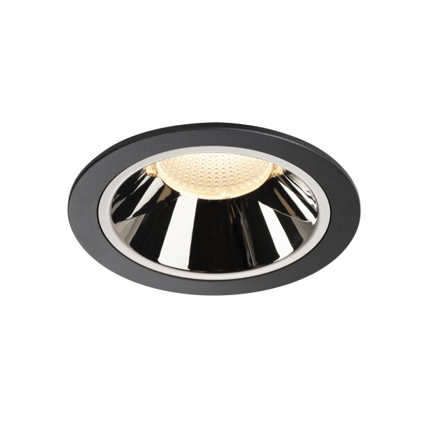 SLV 1004017 NUMINOS® DL XL Indoor LED Deckeneinbauleuchte Schwarz/Chrom 3000K 55°
