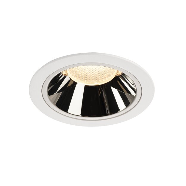 SLV 1004029 NUMINOS® DL XL Indoor LED Deckeneinbauleuchte Weiß/Chrom 3000K 55°