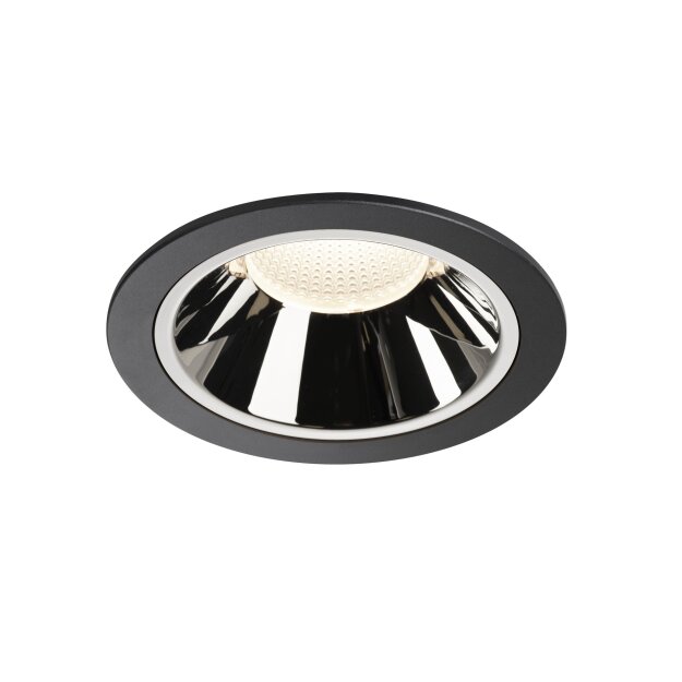 SLV 1004038 NUMINOS® DL XL Indoor LED Deckeneinbauleuchte Schwarz/Chrom 4000K 40°