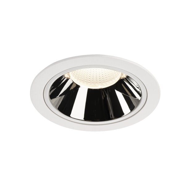 SLV 1004050 NUMINOS® DL XL Indoor LED Deckeneinbauleuchte Weiß/Chrom 4000K 40°