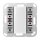 Jung A5092TSEM KNX Tastsensor-Erweiterungsmodul Universal 2fach Serie A
