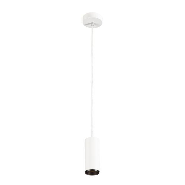 SLV 1004160 NUMINOS® PD PHASE S Indoor LED Pendelleuchte Weiß/Schwarz 3000K 60°