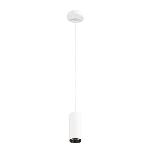 SLV 1004167 NUMINOS® PD PHASE S Indoor LED Pendelleuchte Weiß/Schwarz 4000K 36°
