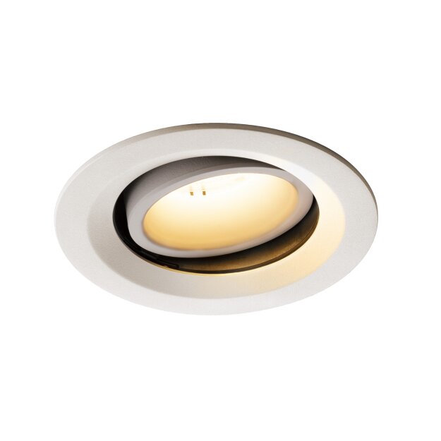 SLV 1003569 NUMINOS® MOVE DL M Indoor LED Deckeneinbauleuchte Weiß/Weiß 2700K 40° dreh- und schwenkbar