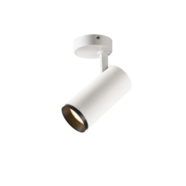 SLV 1004198 NUMINOS® SPOT PHASE M Indoor LED Deckenaufbauleuchte Weiß/Schwarz 2700K 24°