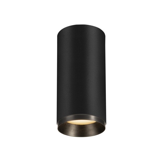 SLV 1004227 NUMINOS® CL PHASE M Indoor LED Deckenaufbauleuchte Schwarz/Schwarz 3000K 36°
