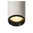 SLV 1004231 NUMINOS® CL PHASE M Indoor LED Deckenaufbauleuchte Weiß/Schwarz 3000K 36°