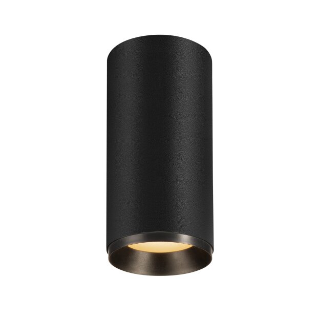 SLV 1004314 NUMINOS® CL PHASE L Indoor LED Deckenaufbauleuchte Schwarz/Schwarz 2700K 24°