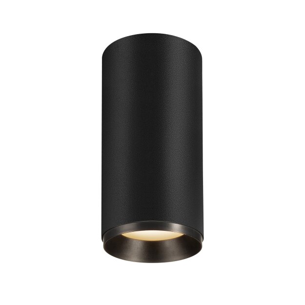 SLV 1004323 NUMINOS® CL PHASE L Indoor LED Deckenaufbauleuchte Schwarz/Schwarz 3000K 36°