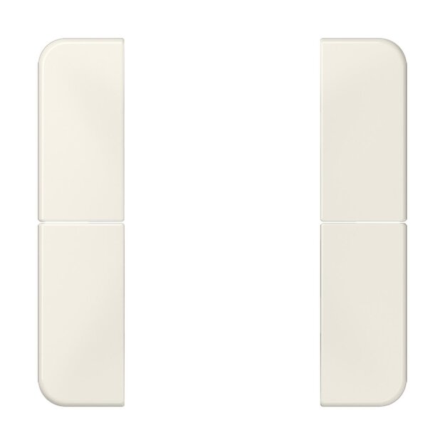 Jung CD502TSA Tastensatz komplett 2fach (Thermoplast bruchsicher) Weiß Serie CD