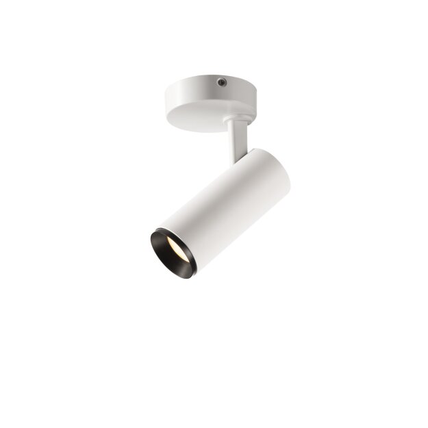 SLV 1004398 NUMINOS® SPOT DALI S Indoor LED Deckenaufbauleuchte Weiß/Schwarz 3000K 24°