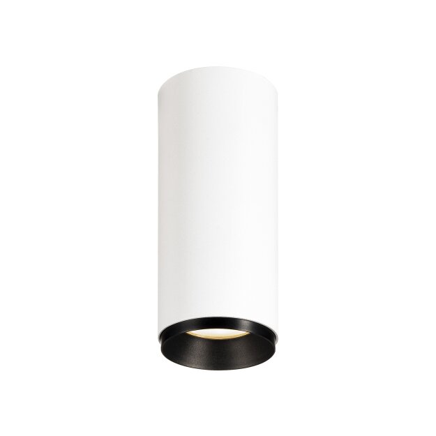 SLV 1004422 NUMINOS® CL DALI S Indoor LED Deckenaufbauleuchte Weiß/Schwarz 3000K 24°