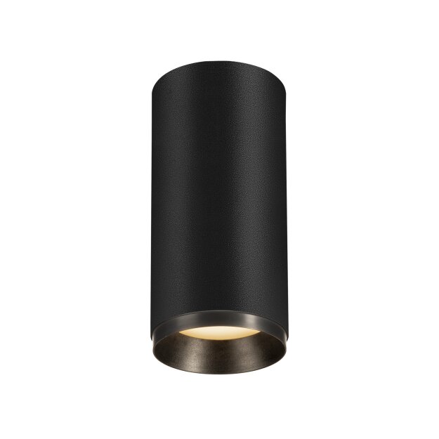 SLV 1004514 NUMINOS® CL DALI M Indoor LED Deckenaufbauleuchte Schwarz/Schwarz 3000K 24°