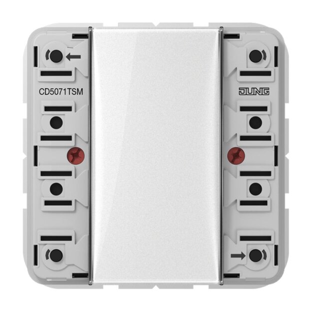 Jung CD5071TSM KNX Tastsensor-Modul Standard 1fach (Thermoplast bruchsicher) Weiß Serie CD