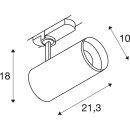 SLV 1004559 3~ NUMINOS® DALI L 3 Phasen System Leuchte Weiß/Schwarz 2700K 36°