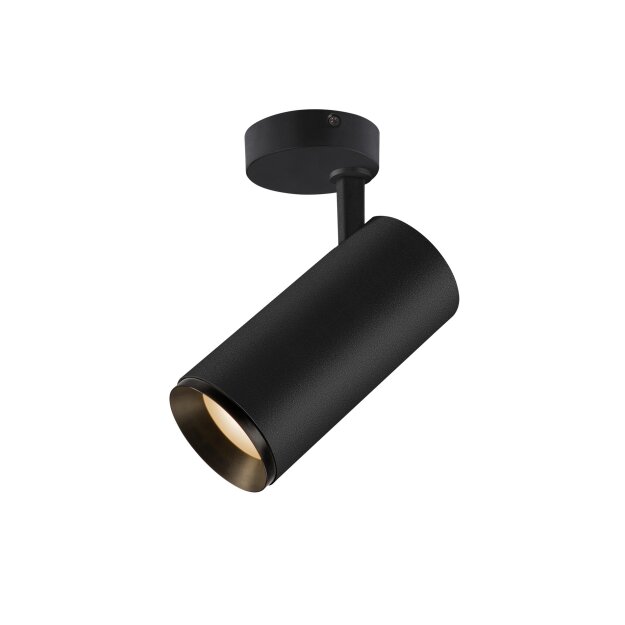 SLV 1004579 NUMINOS® SPOT DALI L Indoor LED Deckenaufbauleuchte Schwarz/Schwarz 2700K 36°