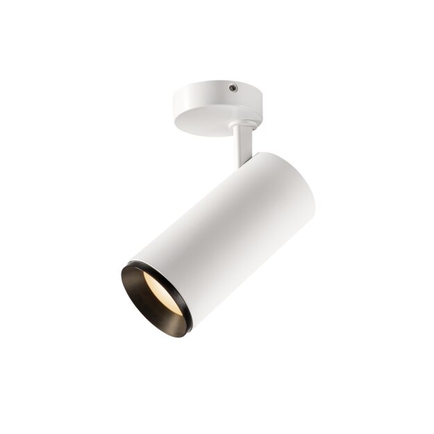 SLV 1004591 NUMINOS® SPOT DALI L Indoor LED Deckenaufbauleuchte Weiß/Schwarz 3000K 36°