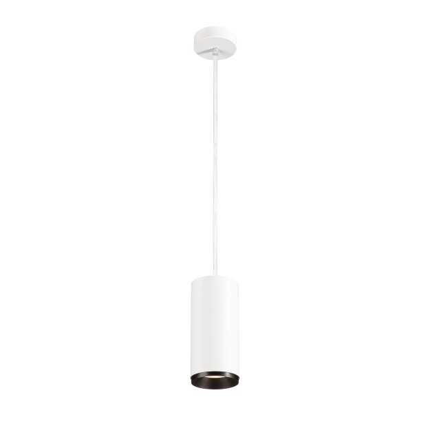 SLV 1004648 NUMINOS® PD DALI L Indoor LED Pendelleuchte Weiß/Schwarz 4000K 60°