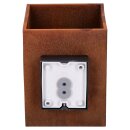 SLV 1004650 RUSTY® UP/DOWN WL Outdoor LED Wandaufbauleuchte eckig Rost CCT switch 3000/4000K