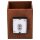 SLV 1004650 RUSTY® UP/DOWN WL Outdoor LED Wandaufbauleuchte eckig Rost CCT switch 3000/4000K