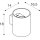 SLV 1004651 RUSTY® UP/DOWN WL Outdoor LED Wandaufbauleuchte rund Rost CCT switch 3000/4000K