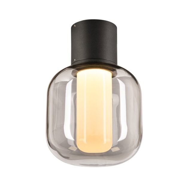 SLV 1004677 OVALISK CL Outdoor LED Deckenaufbauleuchte Anthrazit CCT switch 3000/4000K