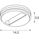 SLV 1004684 3~ DALI Punktauslass Schwarz