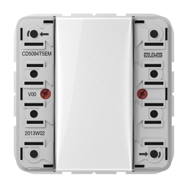 Jung CD5094TSEM KNX Tastsensor-Erweiterungsmodul Universal 4fach (Thermoplast bruchsicher) Weiß Serie CD