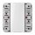 Jung CD5094TSEM KNX Tastsensor-Erweiterungsmodul Universal 4fach (Thermoplast bruchsicher) Weiß Serie CD