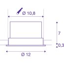 SLV 1004669 OCULUS DL MOVE Indoor LED Deckeneinbauleuchte Weiß DIM-TO-WARM 2000-3000K