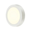 SLV 1004701 SENSER 18 CW Indoor LED Wand- und Deckenaufbauleuchte rund Weiß 4000K