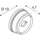 SLV 1004969 MANA Wandhalter ohne Lichtquelle rund Anthrazit