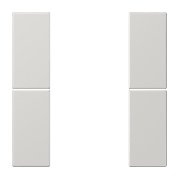 Jung LS502TSALG Tastensatz komplett 2fach Lichtgrau Serie LS