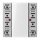 Jung LS5092TSEM KNX Tastsensor-Erweiterungsmodul Universal 2fach Serie LS