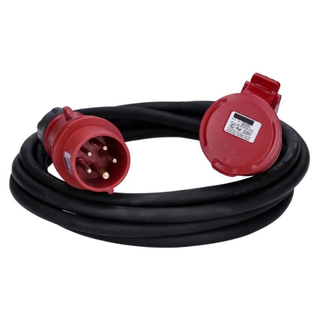 CEE Verlängerungskabel H07RN-F 5Gx2,5 16/5 400V 16A IP44 Starkstrom 5m