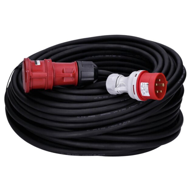 CEE Verlängerungskabel H07RN-F 5Gx2,5 16/5 400V 16A IP44 Phasenwender Starkstrom 50m