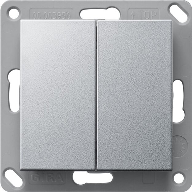 Gira 242226 EnOcean Funk Wandsender 2-fach System 55 F Alu